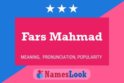 Fars Mahmad Name Poster