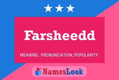 Farsheedd Name Poster