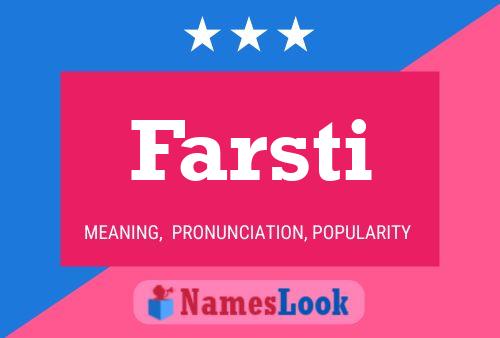 Farsti Name Poster