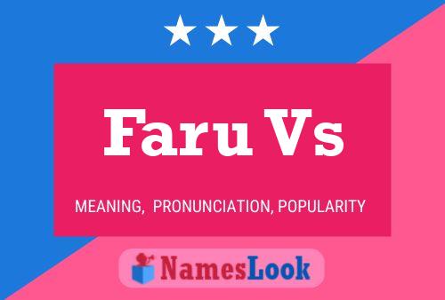 Faru Vs Name Poster