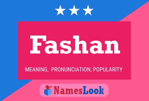 Fashan Name Poster