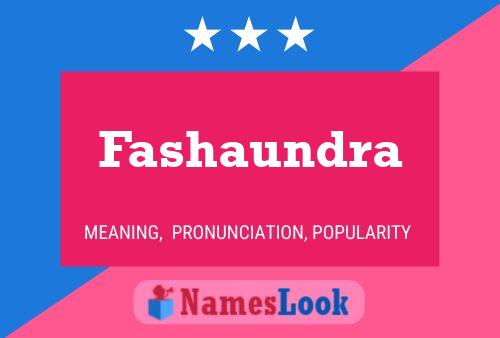 Fashaundra Name Poster