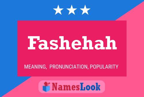 Fashehah Name Poster