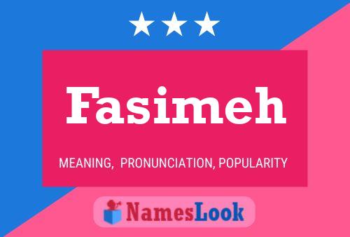 Fasimeh Name Poster