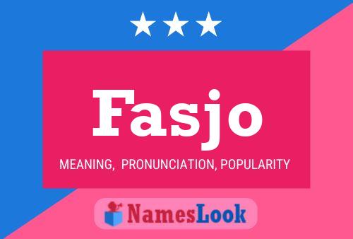 Fasjo Name Poster