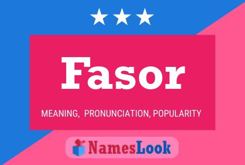 Fasor Name Poster