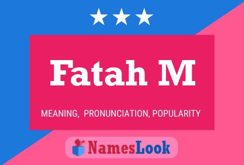 Fatah M Name Poster