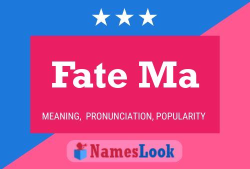 Fate Ma Name Poster