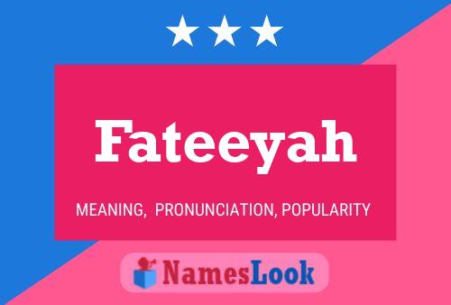 Fateeyah Name Poster