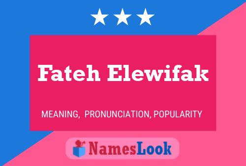 Fateh Elewifak Name Poster