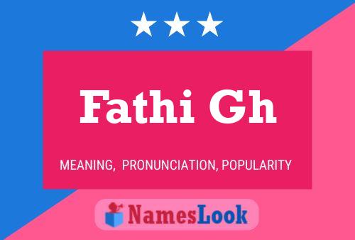 Fathi Gh Name Poster