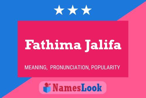 Fathima Jalifa Name Poster