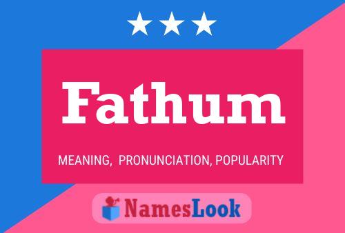 Fathum Name Poster