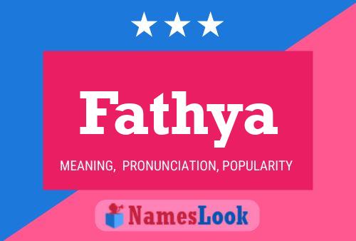 Fathya Name Poster