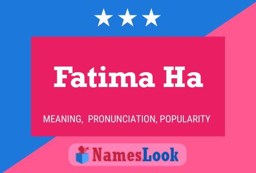 Fatima Ha Name Poster