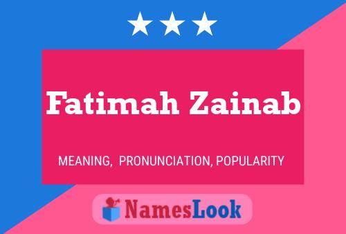 Fatimah Zainab Name Poster