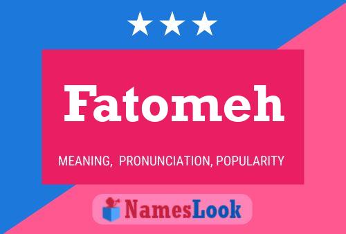 Fatomeh Name Poster