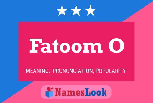 Fatoom O Name Poster