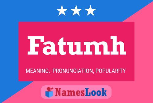 Fatumh Name Poster