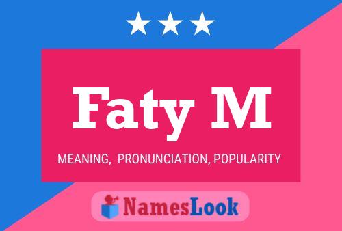 Faty M Name Poster