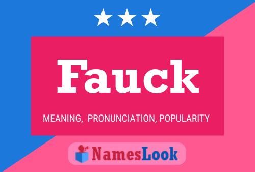 Fauck Name Poster