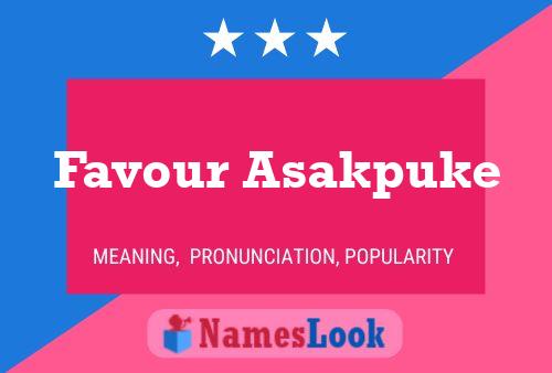 Favour Asakpuke Name Poster