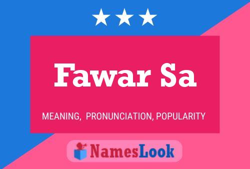 Fawar Sa Name Poster