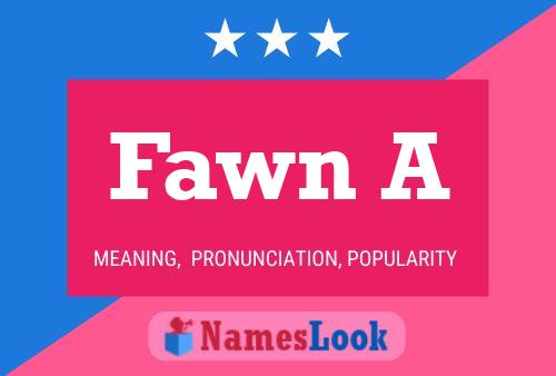 Fawn A Name Poster