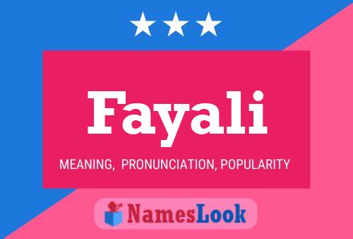 Fayali Name Poster