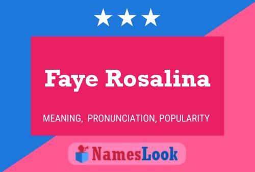 Faye Rosalina Name Poster