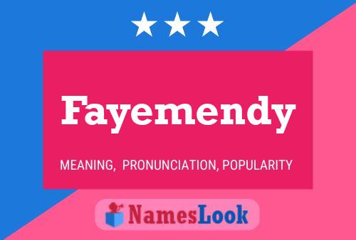 Fayemendy Name Poster