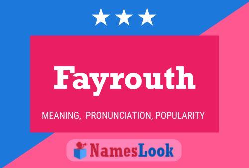 Fayrouth Name Poster