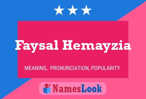 Faysal Hemayzia Name Poster