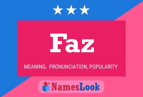 Faz Name Poster