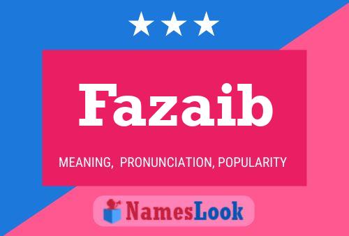 Fazaib Name Poster