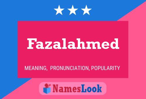 Fazalahmed Name Poster