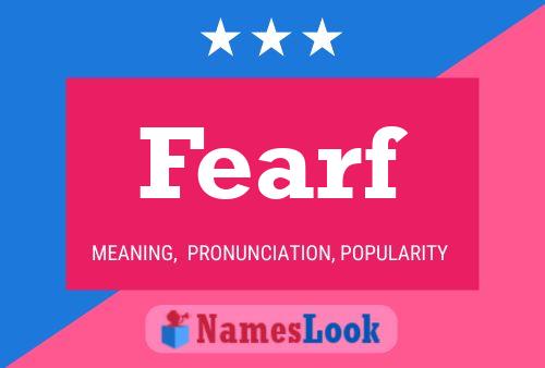 Fearf Name Poster