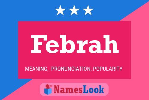 Febrah Name Poster