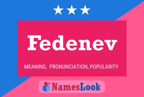 Fedenev Name Poster