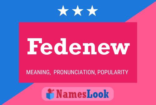 Fedenew Name Poster