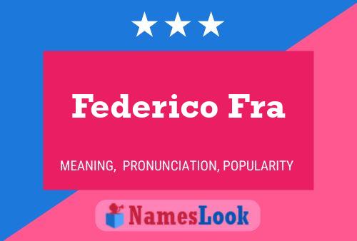 Federico Fra Name Poster