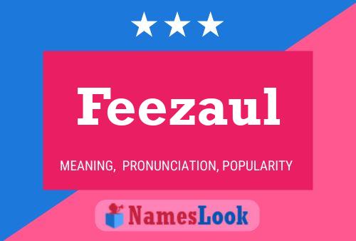 Feezaul Name Poster