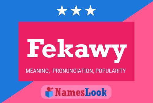 Fekawy Name Poster