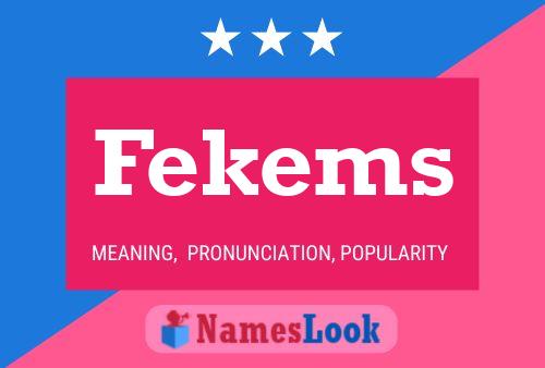 Fekems Name Poster