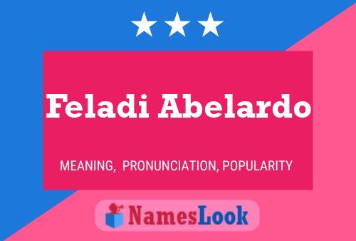 Feladi Abelardo Name Poster