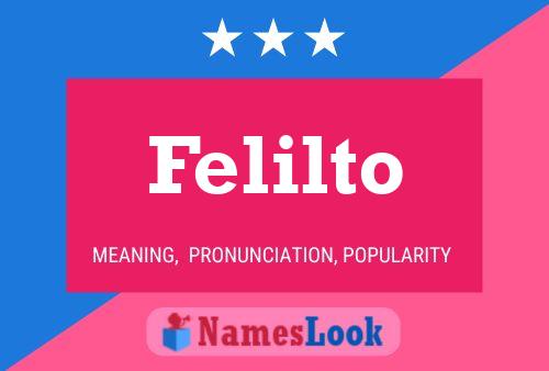 Felilto Name Poster