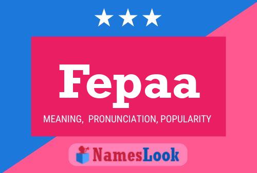 Fepaa Name Poster