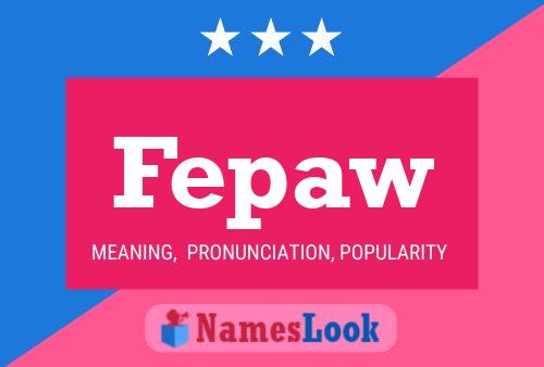 Fepaw Name Poster