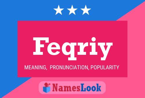 Feqriy Name Poster