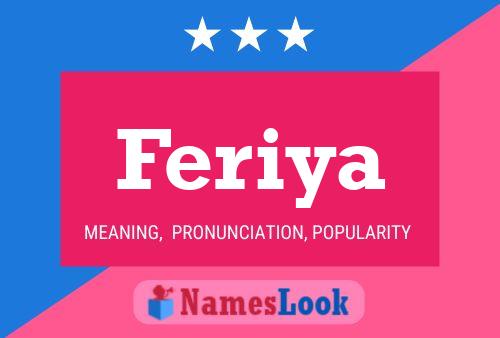 Feriya Name Poster